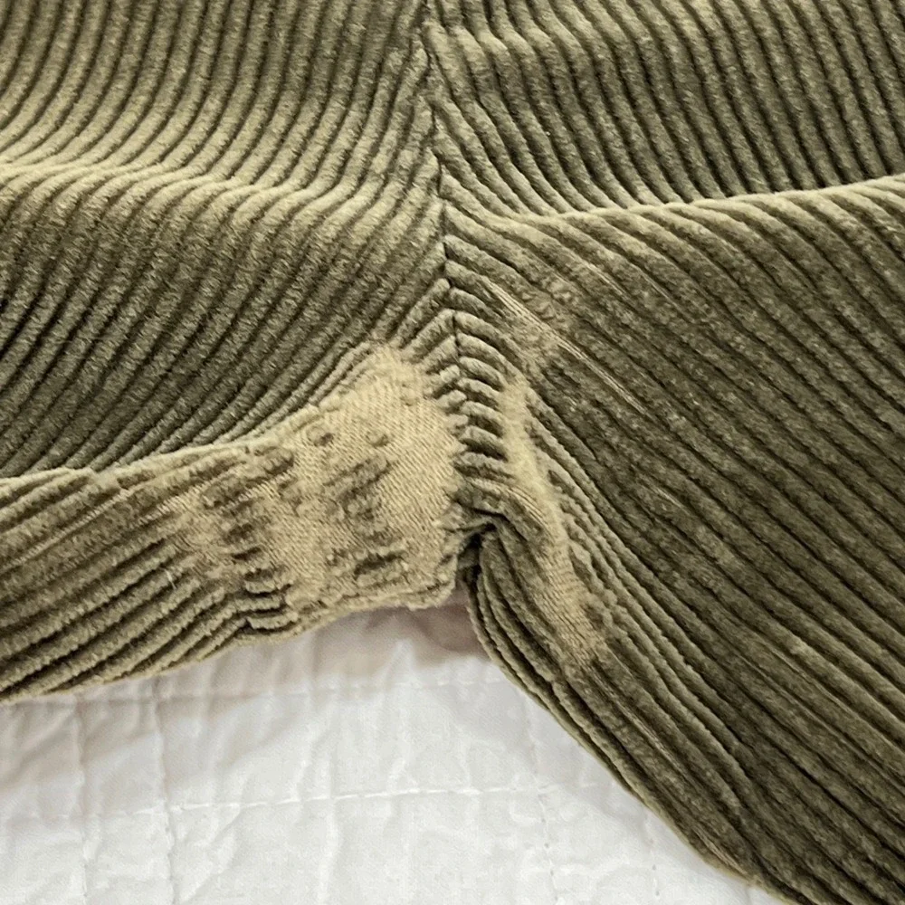 Polo Ralph Lauren Preston Pant Mens 38x32 Olive Brown Corduroy Straight Leg READ